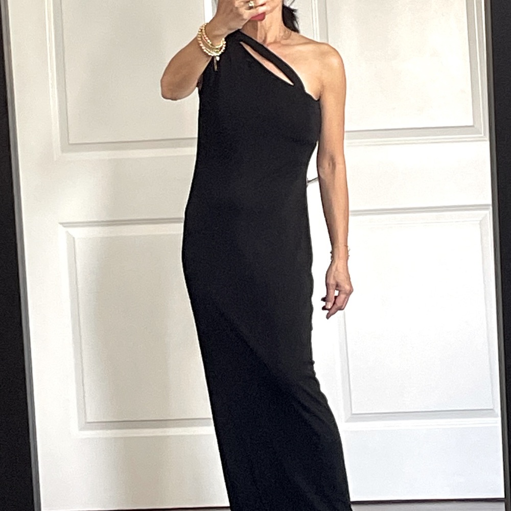 Halston One Shoulder Dress size 10